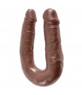 DILDO DUPLO REALÍSTICO MEDIUM DOUBLE TROUBLE KING COCK MULATO