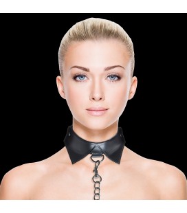 COLLAR CON CORREA OUCH! EXCLUSIVE COLLAR WITH LEASH NEGRA