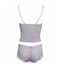 CONJUNTO LEG AVENUE SERAPHINA GRIS Y BLANCO