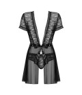 OBSESSIVE SWANITA ROBE AND PANTY BLACK