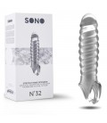 SONO Nº32 PENIS SLEEVE WITH EXTENSION TRANSPARENT