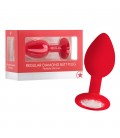 PLUG ANAL DIAMOND BUTT PLUG REGULAR VERMELHO