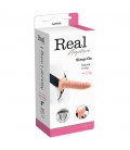 REAL RAPTURE AIR FEELING 8" HOLLOW STRAP-ON WHITE