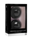 OUCH! VIBRATING SUCTION CUPS BLACK