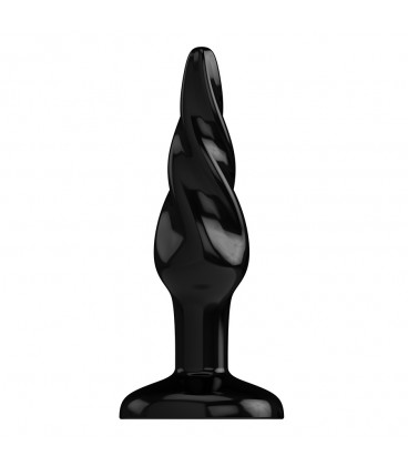 PLUG & PLAY 3” RUBBER BUTT PLUG BLACK