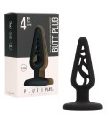 PLUG ANAL EM SILICONE PLUG & PLAY 4” PRETO