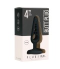 PLUG ANAL EM SILICONE PLUG & PLAY 4” PRETO