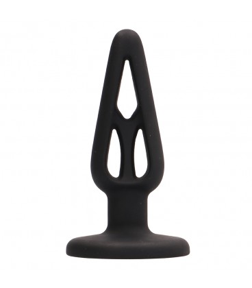 PLUG & PLAY 4” SILICONE BUTT PLUG BLACK