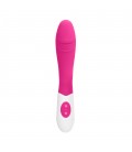 GC RIBBED SILICONE VIBRATOR PINK