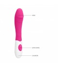 GC RIBBED SILICONE VIBRATOR PINK