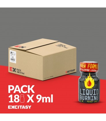 PACK WITH 18 LIQUID BURNING 9ML