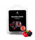 BOLAS LUBRICANTES BESABLES BRAZILIAN BALLS SABOR A FRUTAS DEL BOSQUE 2 x 4GR