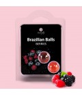 BOLAS LUBRICANTES BESABLES BRAZILIAN BALLS SABOR A FRUTAS DEL BOSQUE 2 x 4GR