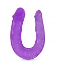 DEEP DIVER DILDO DOBLE CON LUBRICANTE ANAL 50ML CRUSHIOUS MORADO