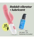 CRUSHIOUS MOCHI RABBIT VIBRATOR PINK WITH WATERBASED LUBRICANT INCLUDED