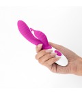 CRUSHIOUS GUMMIE RABBIT VIBRATOR PURPLE WITH WATERBASED LUBRICANT INCLUDED