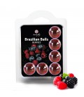 BOLAS LUBRICANTES BESABLES BRAZILIAN BALLS SABOR A FRUTAS DEL BOSQUE 6 x 4GR